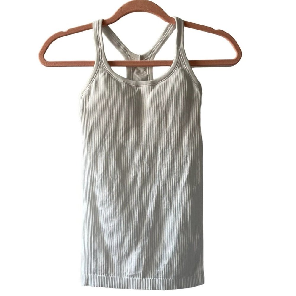 Lululemon Ebb to Street Tank Top White Size 2 Women’s